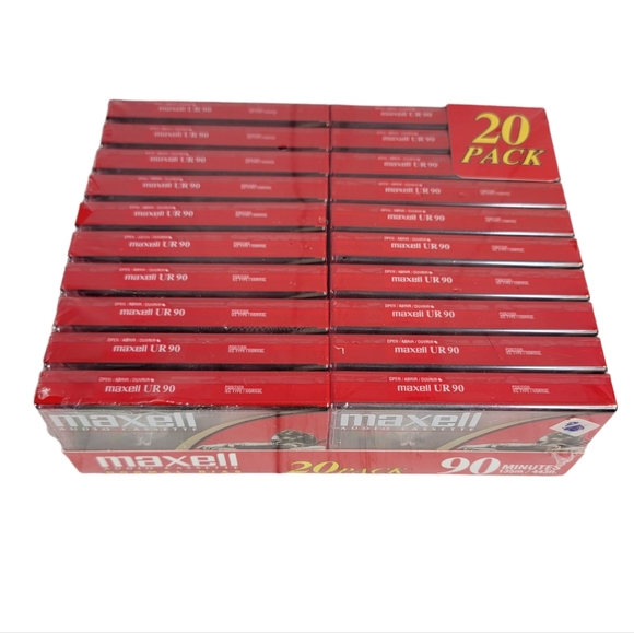 Maxwell Normal Bias Audio Cassette 90 Minutes Blank Media Tapes 20 Pack NIP - Picture 3 of 9